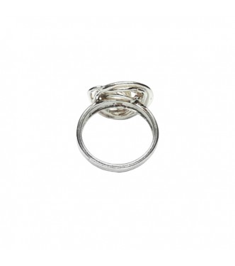 R002471 Genuine Sterling Silver Ring Spiral Solid Hallmarked 925 Handmade